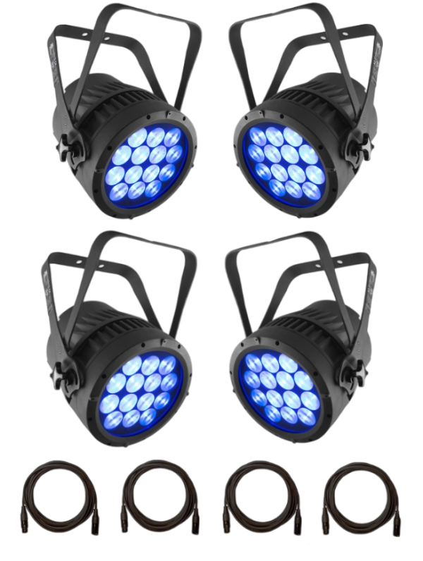 Two Pair of Chauvet Pro COLORado 2 Quad Zoom